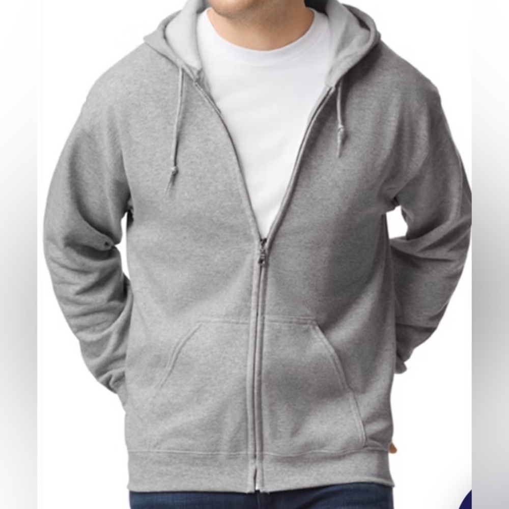 Grey Gilden Zip Up Hoodie